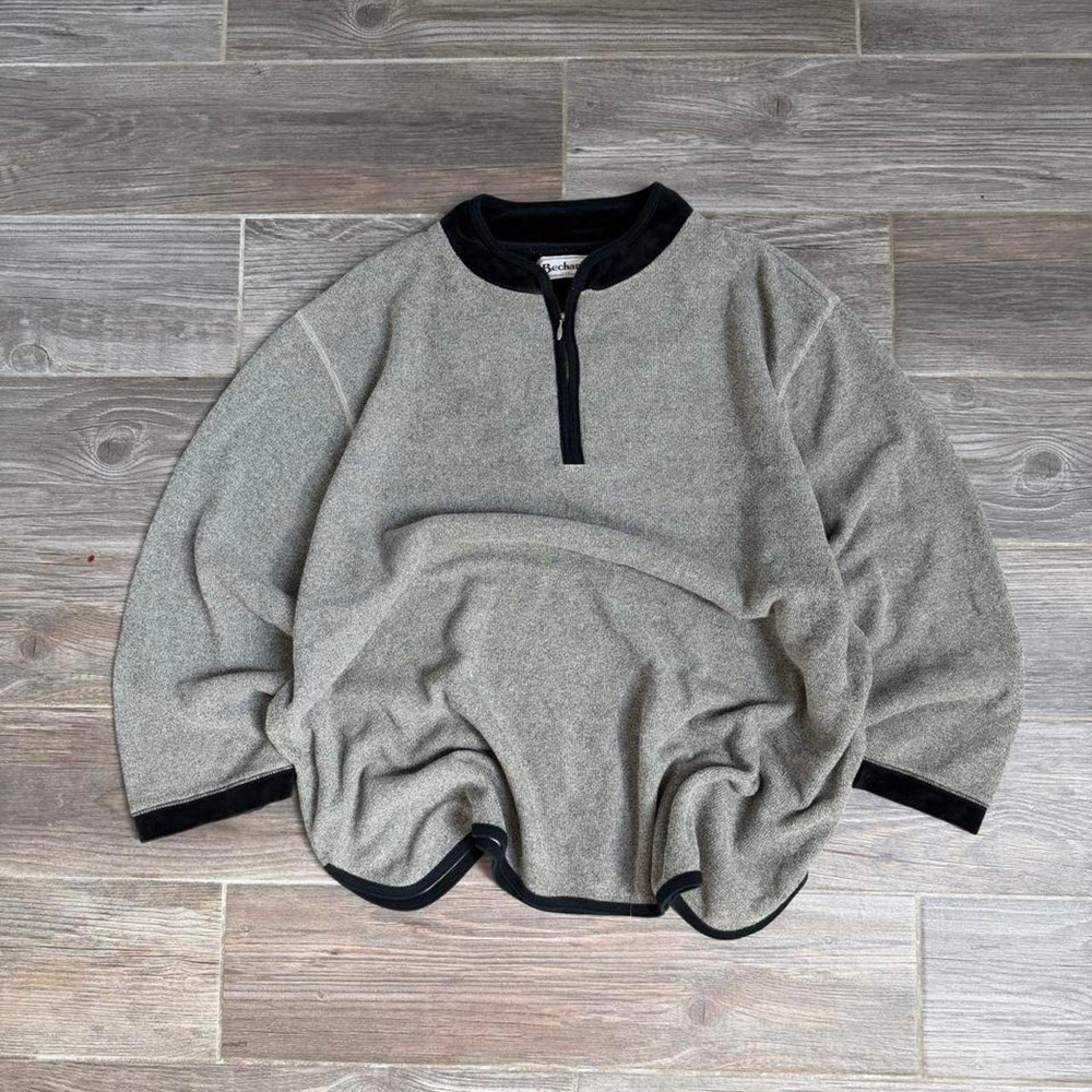 90s Bechamel boxy Quarter Zip Sweatshirt size XL